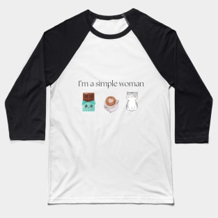 Simple woman Baseball T-Shirt